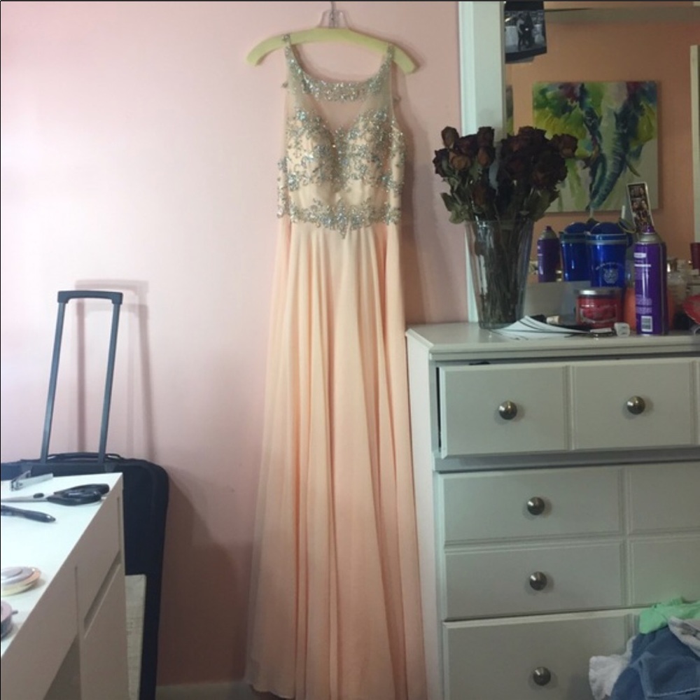Pink prom dress
